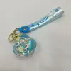 Creative aircraft oil filling keychain, exquisite and cute quicksand floating bottle, schoolbag pendant accessory, car key pendant Item Picture